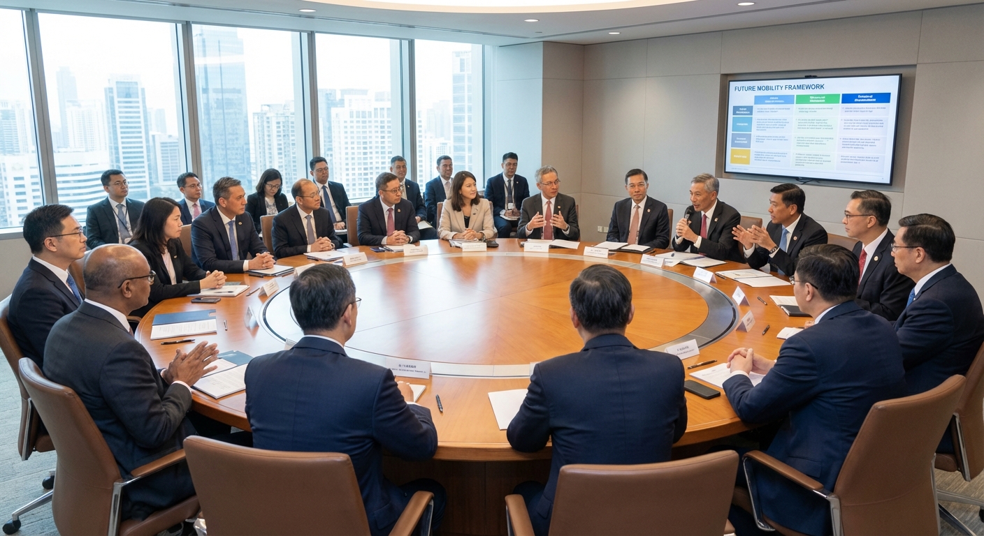 Government and industry leaders in a roundtable discussion about future transport policies.