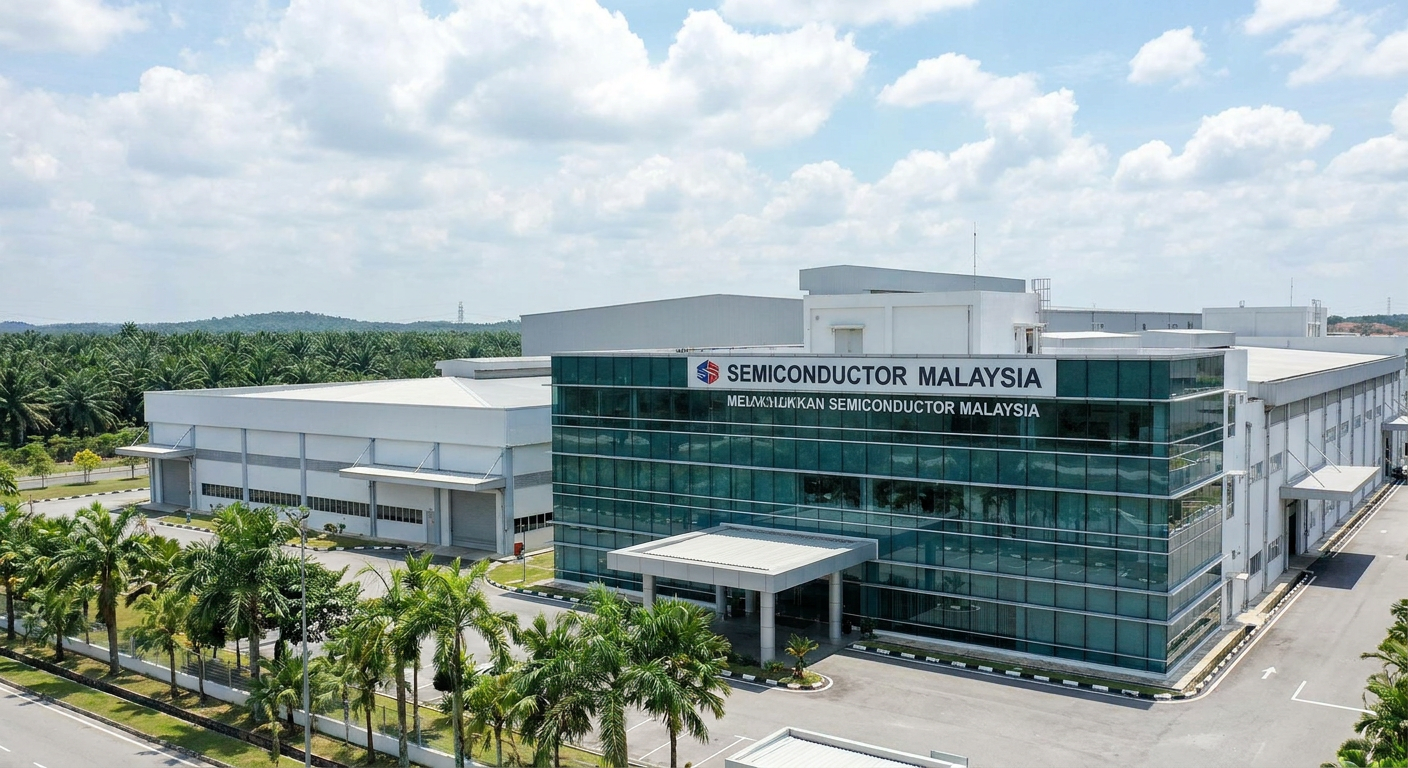 A modern semiconductor manufacturing facility in Malaysia.